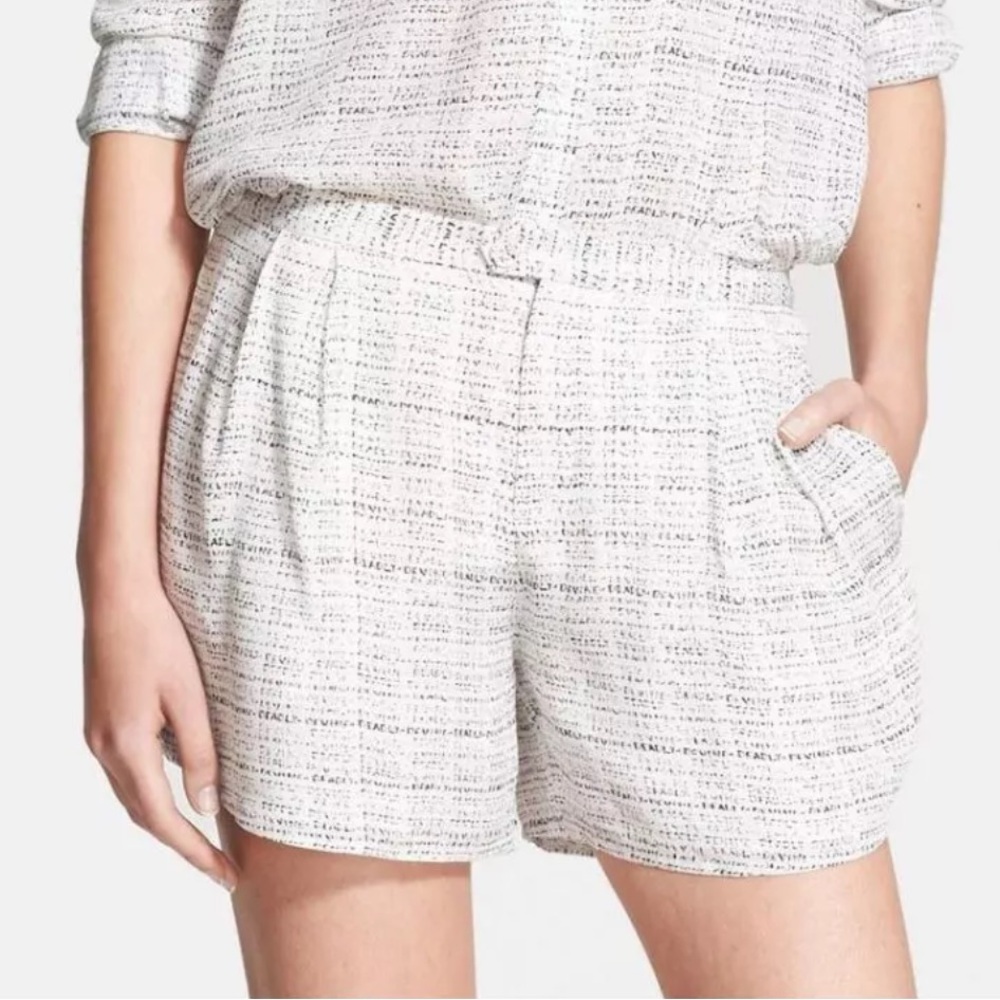 NWOT Haute Hippie Printed Silk Shorts